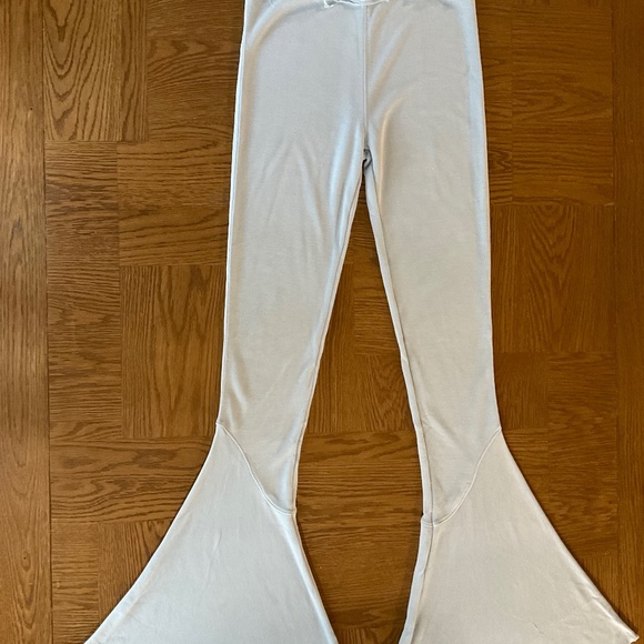 FP Freepeople Free Movement Yoga Flared Light Blue Pants Small S - Picture 1 of 1